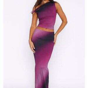 White Fox Purple Ombre Women's 2 piece set